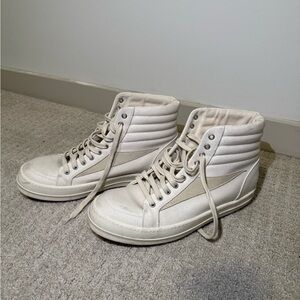 Rick Owens Wmns DRKSHDW Lido Vintage High 'Natural Milk'